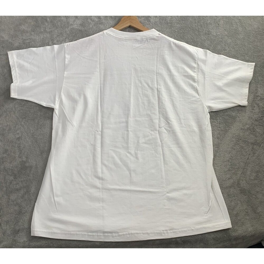 Vintage Jerzees Shirt Mens Large Air & Space Museum Tee White Smithsonian 1998 - Picture 7 of 7